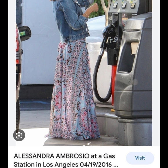 Spell And The Gypsy Pandora Long Skirt In Aquarium Blue SIZE SMALL - Picture 5 of 15